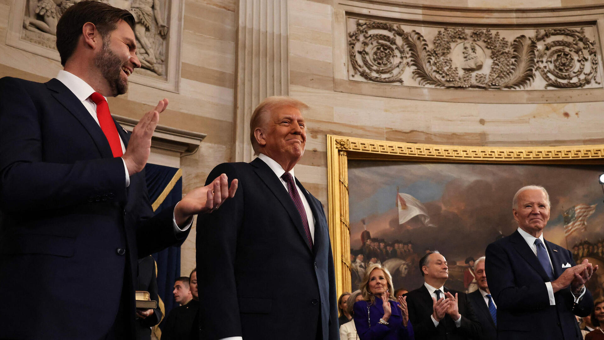 טקס ההשבעה של דונלד טראמפ ו ג'ו ביידן