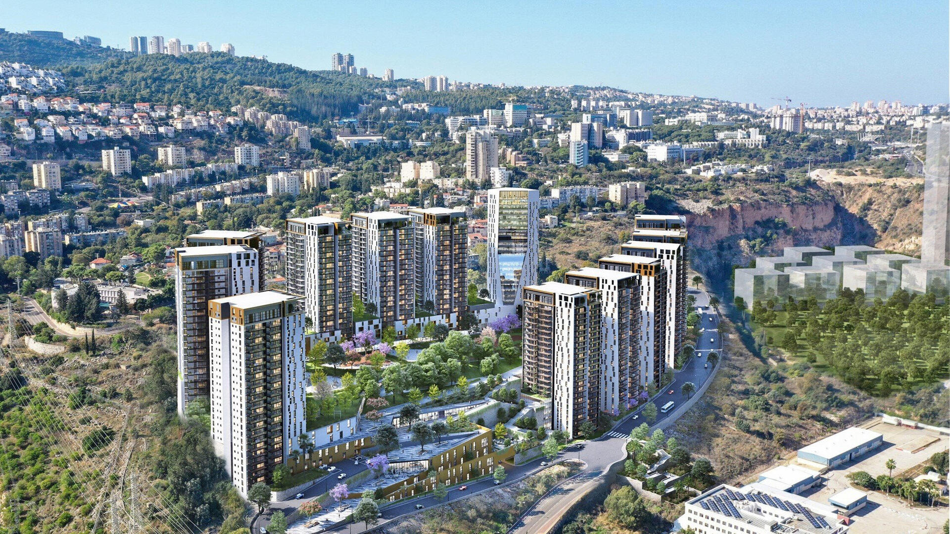 הדמיית תוכנית ההתחדשות ב נשר 