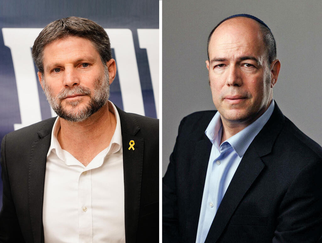 מימין מנכ"ל משרד האוצר אילן רום ושר האוצר בצלאל סמוטריץ