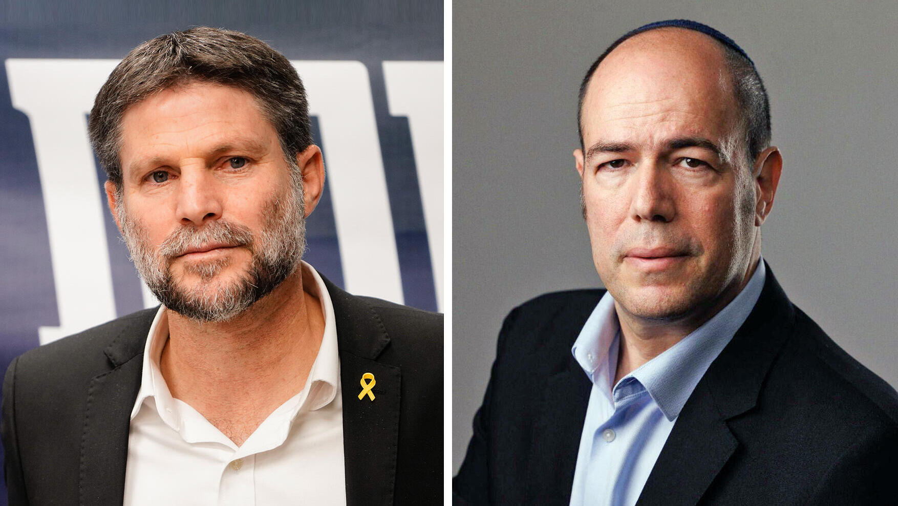 מימין מנכ"ל משרד האוצר אילן רום ושר האוצר בצלאל סמוטריץ