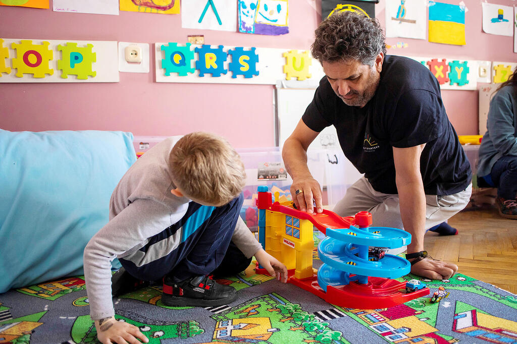 כהן אהרונוב במרחב בטוח לילדי מולדובה (צילום: יובל כהן אהרונוב) מרחב בטוח לילדי מולדובה פנאי