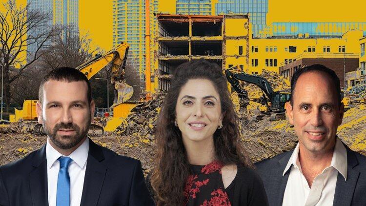 יו"ר הועדה המחוזית ת"א ערן ניצן, המשנה ליועמ"שית כרמית יוליס וראש עיריית חולון שי קינן