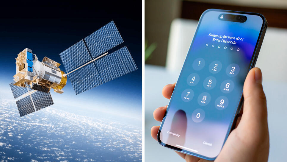 אייפון אפל iphone ו לווין סטארלינק סטרלינק