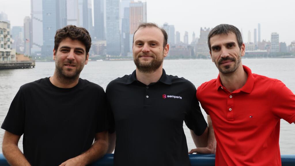 מייסדי סמפריס: גיא טברובסקי CTO, מיקי ברזמן מנכ"ל, מתן ליברמן GM Israel 