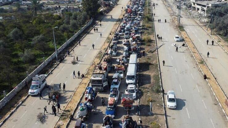 הפקק שלפני הבידוק בציר נצרים