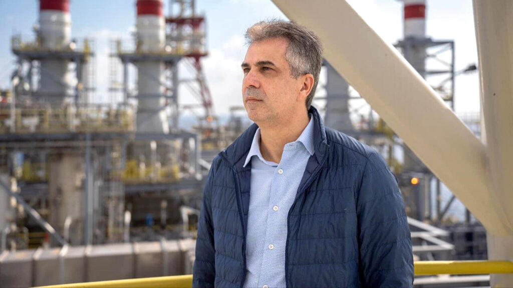 שר האנרגיה אלי כהן (צילום: אסף מגל לע"מ) שר האנרגיה אלי כהן ביקור ב אסדת הגז כריש