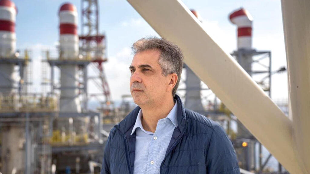 שר האנרגיה אלי כהן ביקור ב אסדת הגז כריש