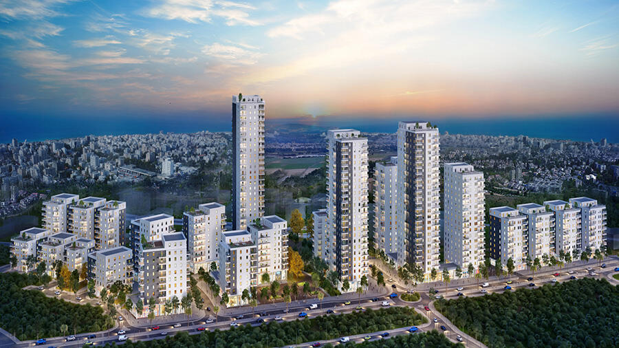 "צמחנו מאשקלון ואנחנו מאמינים בעיר". פרויקט מתחם אהוד-התחייה באשקלון של קבוצת גבאי (הדמיה: EVOLVE MEDIA) פרויקט מתחם אהוד-התחייה באשקלון של קבוצת גבאי