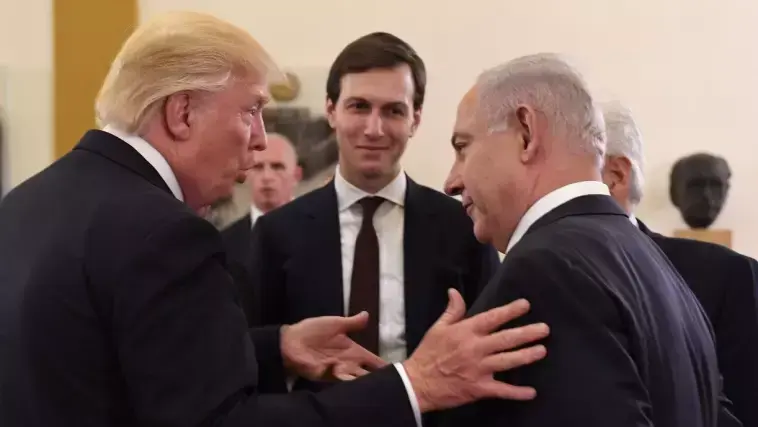 ג'ארד קושנר בפגישת נתניהו טראמפ בבית הלבן מאי 2017