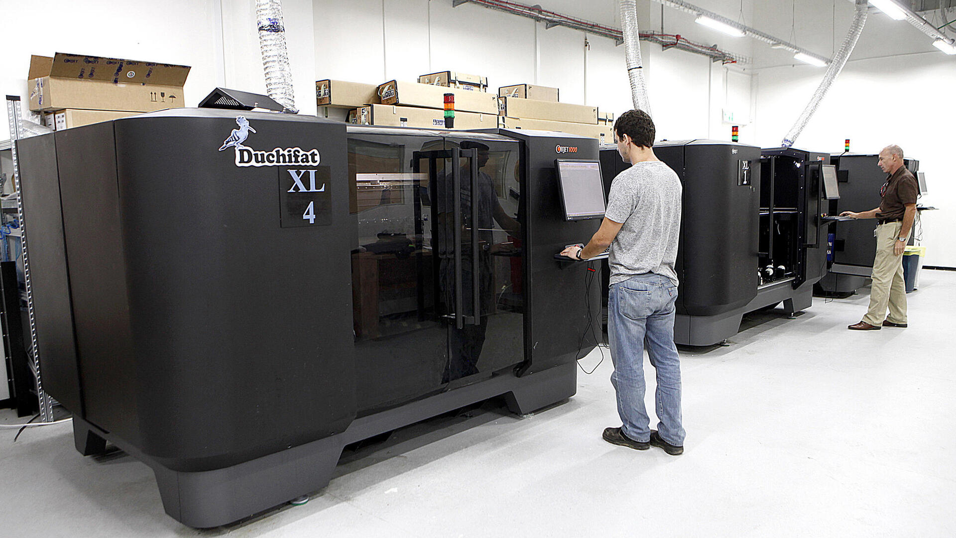 מדפסת תלת־ממד של סטרטסיס במפעל ברחובות