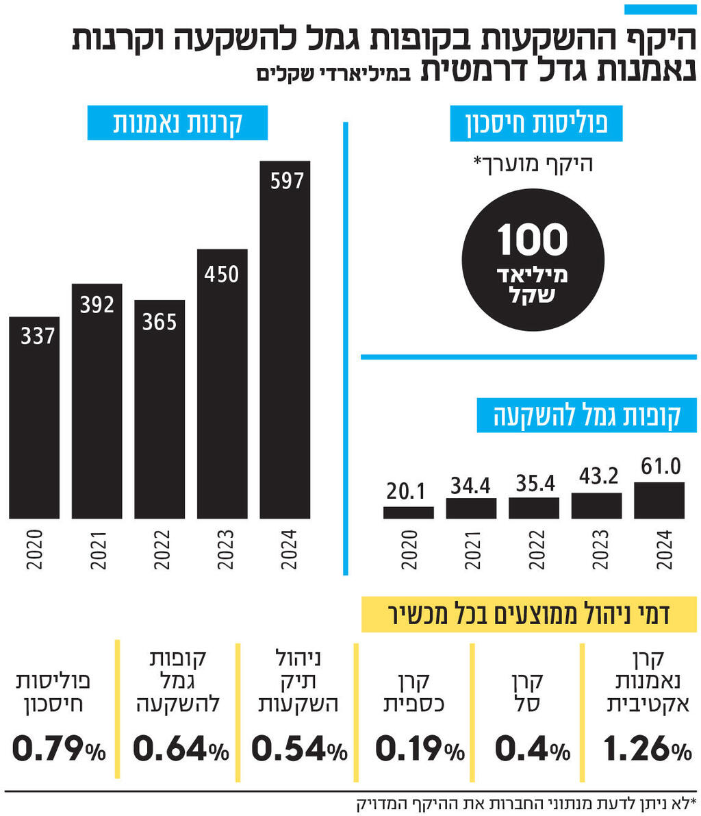 אינפו היקף ההשקעות בקופות גמל להשקעה וקרנות נאמנות גדל דרמטית