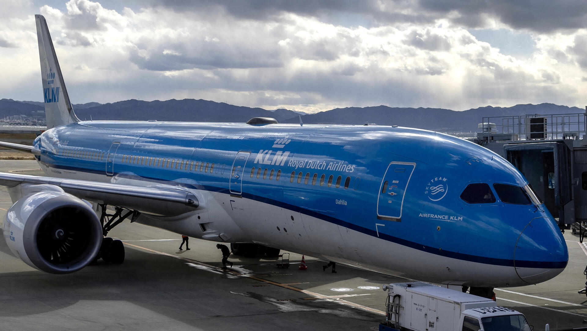 מטוס של KLM חברות תעופה