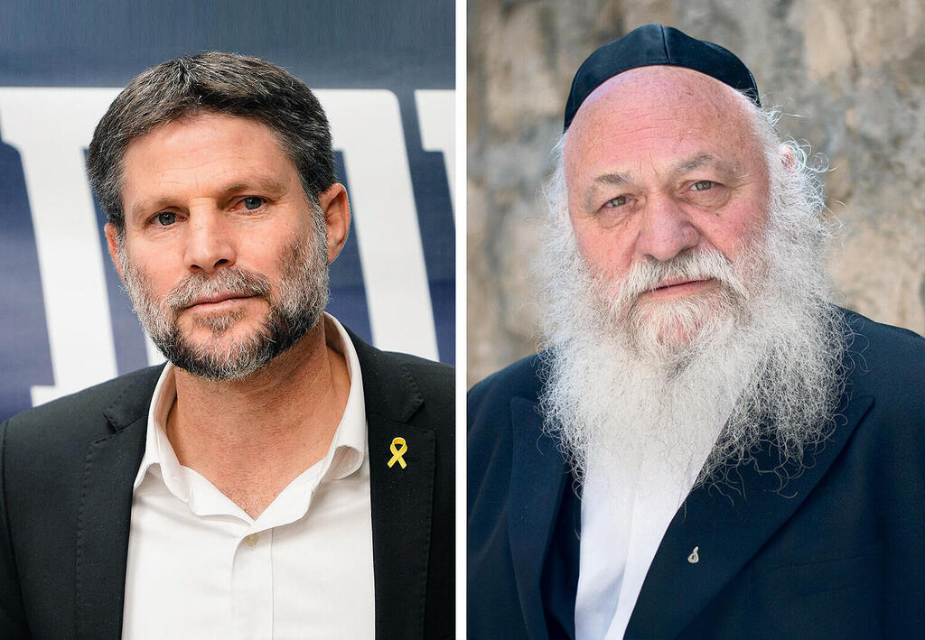 מימין: סמוטריץ׳ וגולדקנופף. שנתיים וחמישה חודשים כדי לקבל החלטה בנוגע לתוכנית (צילומים: יואב דודקביץ, שלו שלום) מימין שר השיכון והבינוי יצחק גולדקנופף ושר האוצר בצלאל סמוטריץ