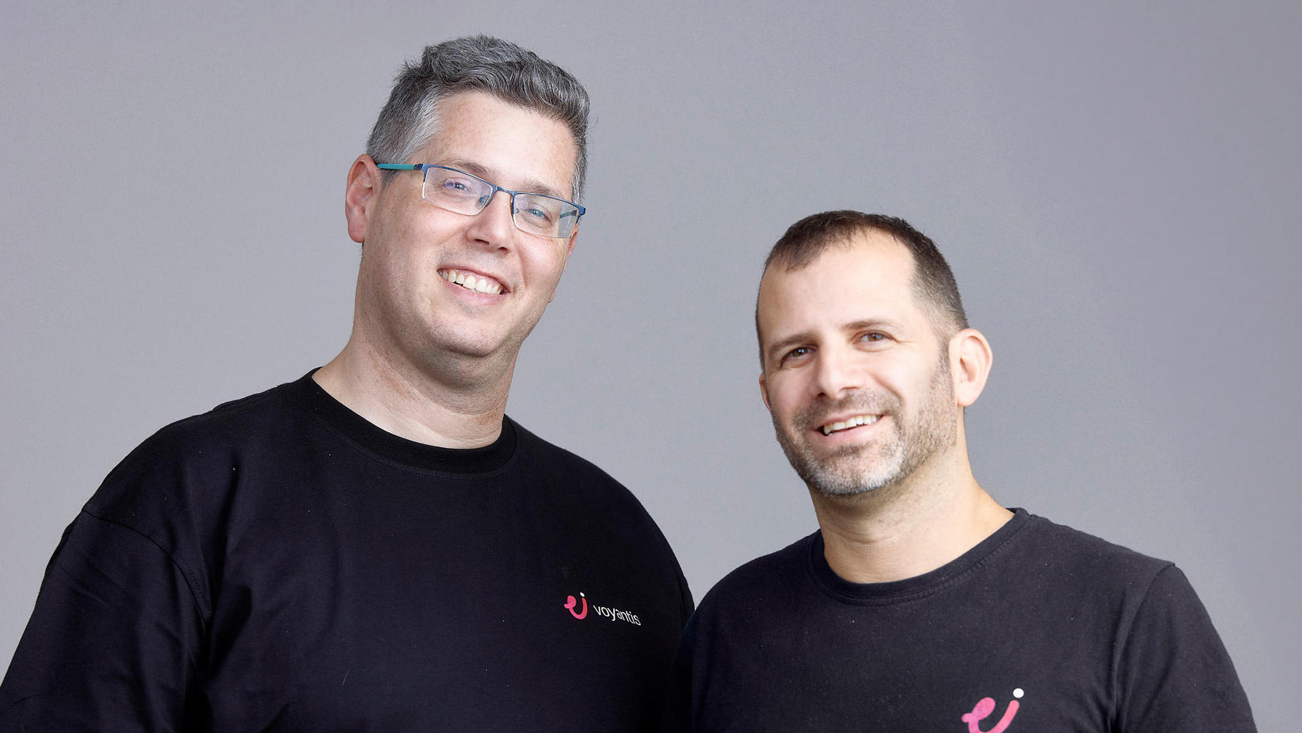 מימין עידו ויזנברג מנכ"ל  Voyantis  ו ערן פרדינגר CTO