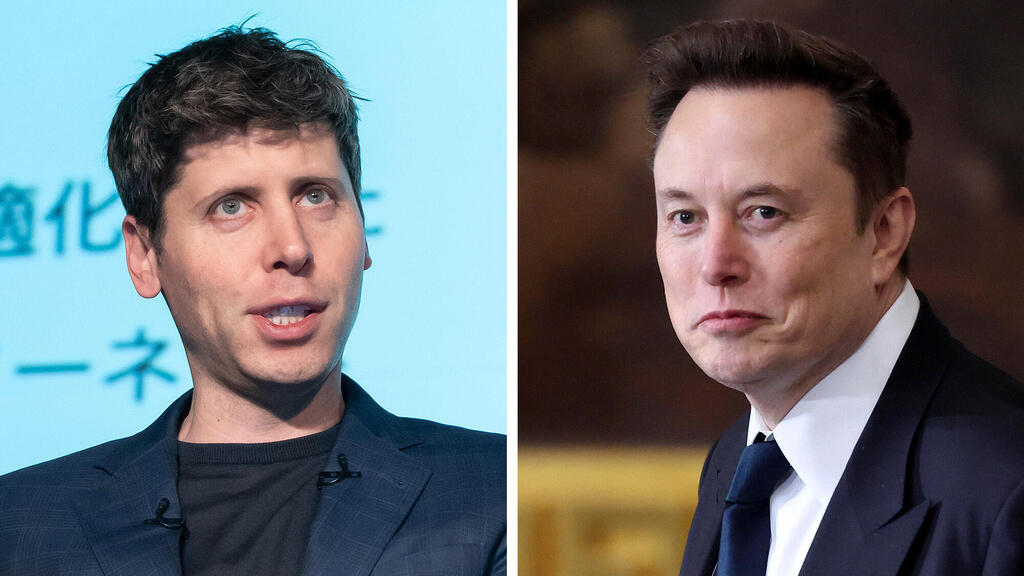 מימין אלון מאסק ו סם אלטמן