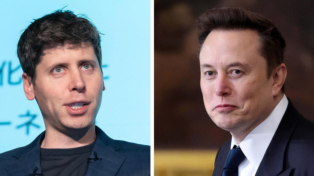 מימין אלון מאסק ו סם אלטמן