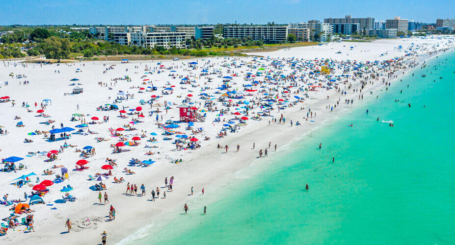 פוטו החופים הטובים בעולם 2025 Siesta Beach. פלורידה 