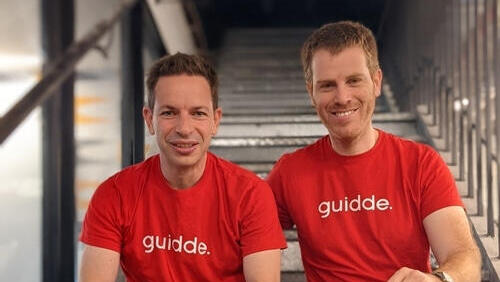 מייסדי Guidde. מימין יואב ענב מנכ"ל ודן סחר מנהל מוצר ראשי (צילום: ) מייסדי Guidde מימין יואב ענב מנכ"ל ו דן סחר מנהל מוצר ראשי