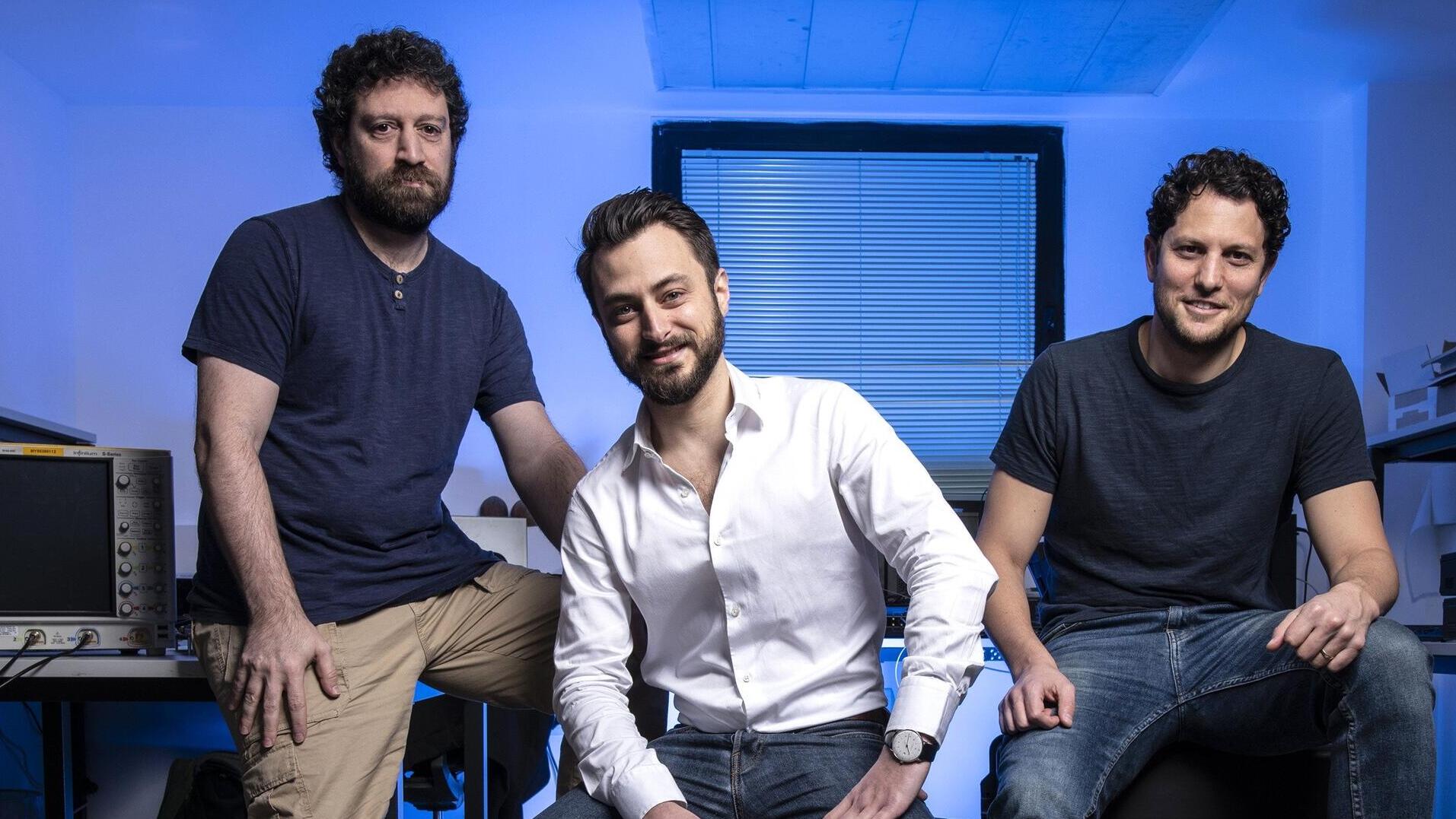 מייסדי Quantum Machines קוואנטום משינס ד”ר יונתן כהן CTO , ד”ר איתמר סיון, מנכ"ל וד”ר ניסים אופק מהנדס ראשי 