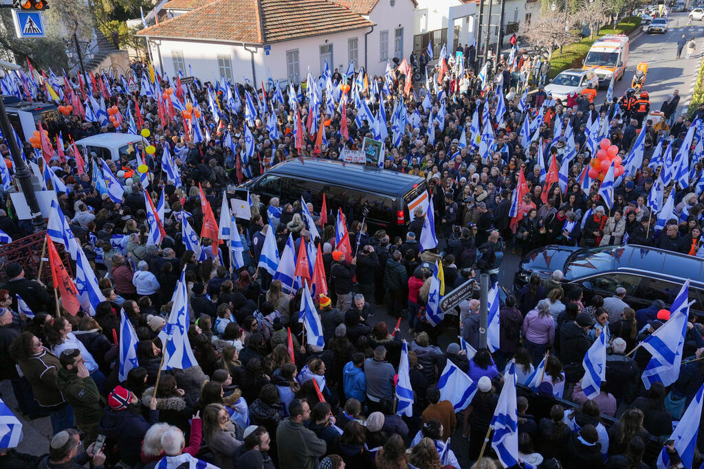 מתוך מסע ההלוויה של משפחת ביבס 26.2.2025