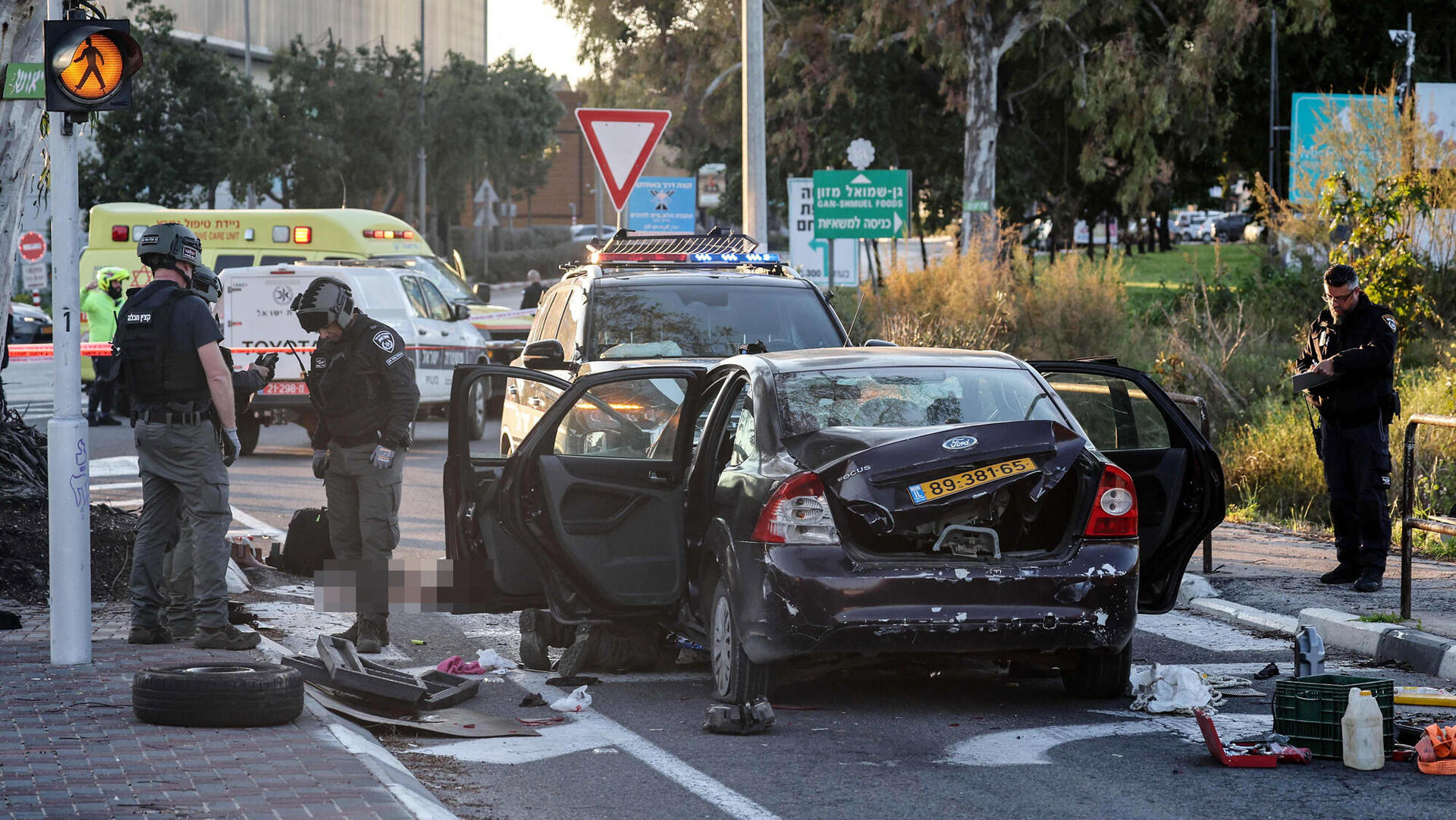 זירת הדריסה בצומת כרכור