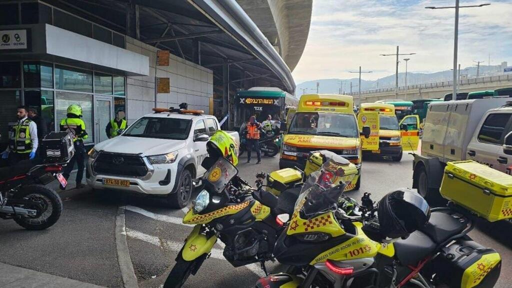 זירת ה פיגוע ב תחנה מרכזית המפרץ חיפה 3.3.25