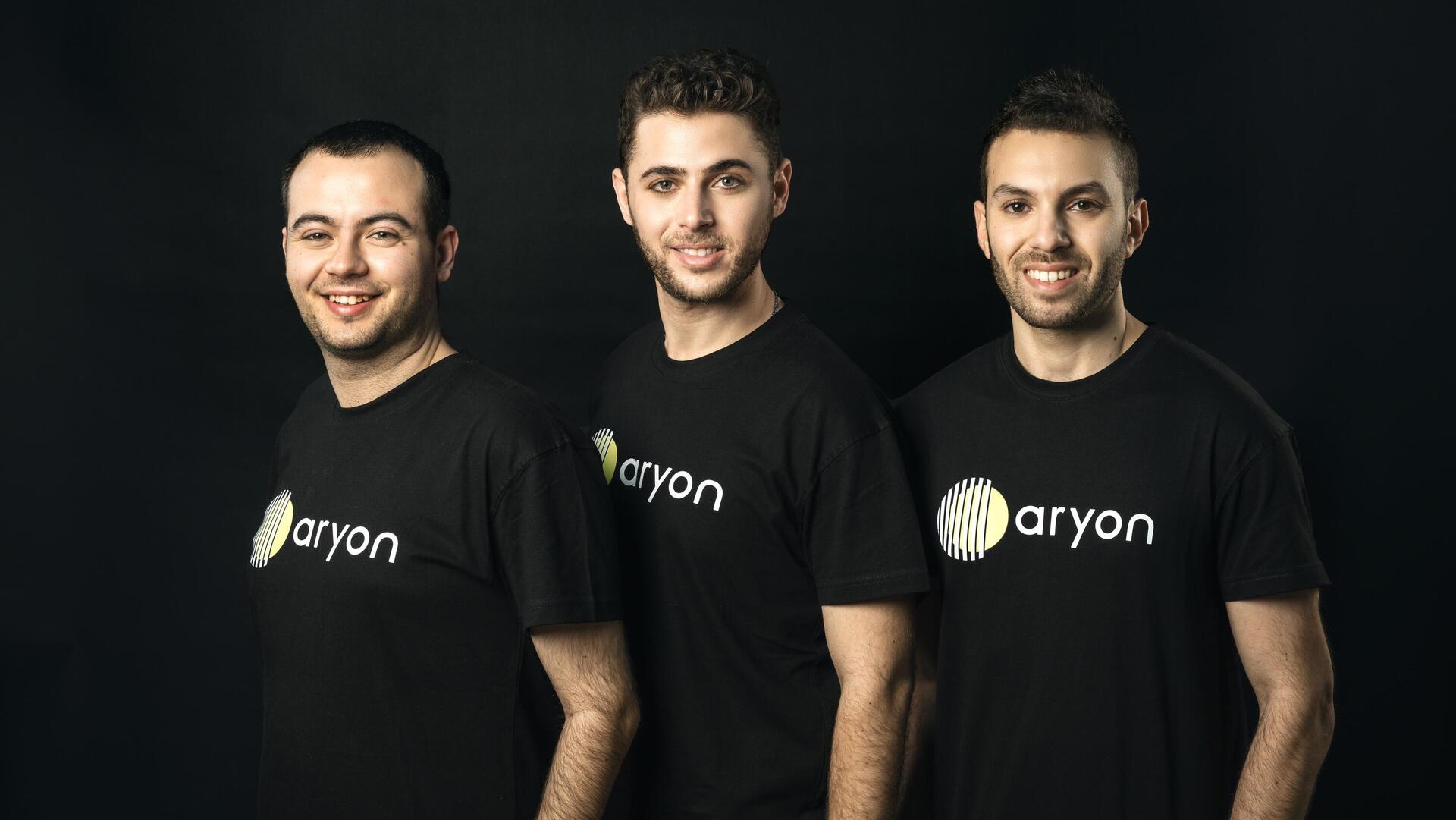 מייסדי אריון סקיוריטי מימין - יאיר לדיז'נסקי רון ארבל אריאל ליטמנוביץ'