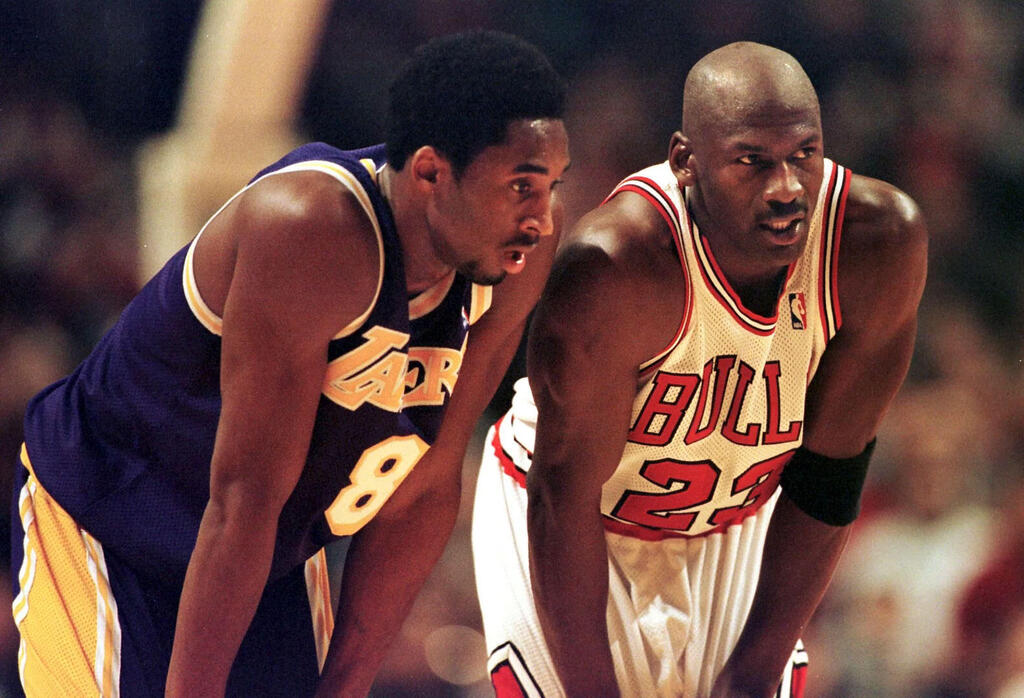 מייקל ג'ורדן, קובי בראיינט (צילום: גטי) מייקל ג'ורדן ו קובי בראיינט