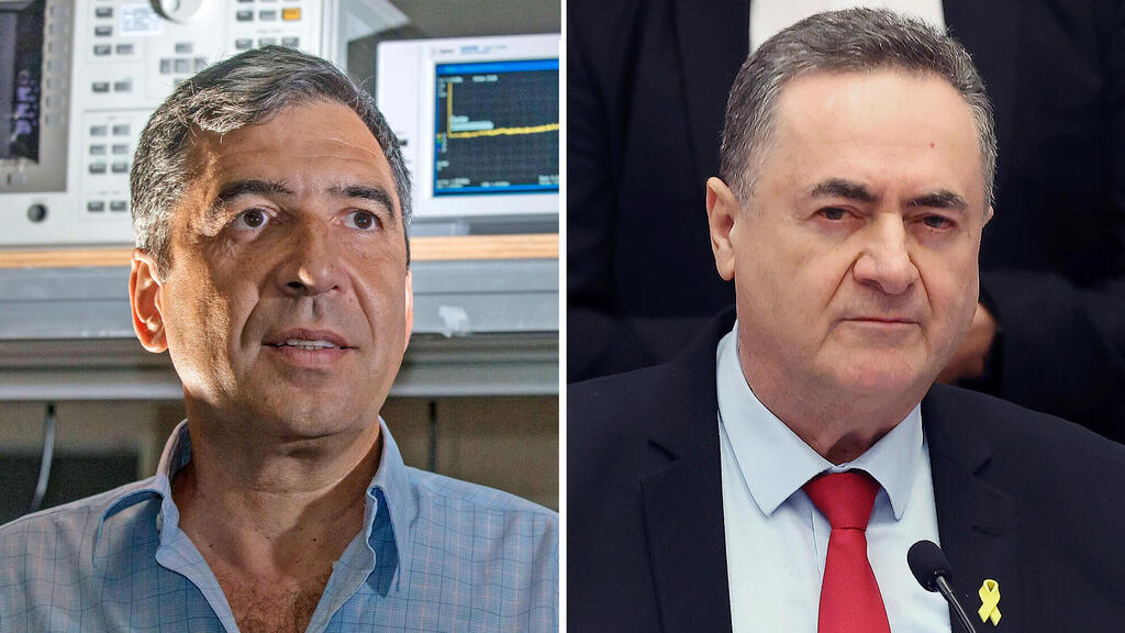 מימין שר הביטחון ישראל כץ ו גבי סרוסי