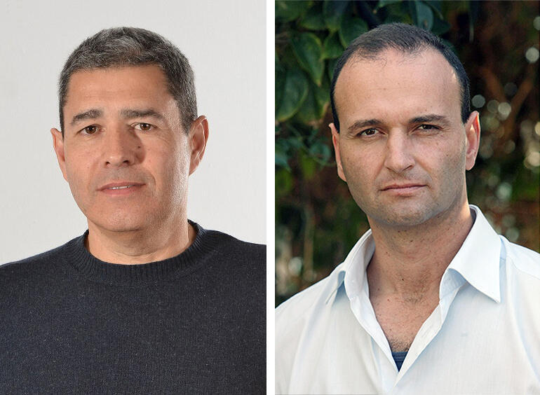 Formula CEO Guy Bernstein (right) and Matrix CEO Moti Gutman. (Photos: Boaz Offenheim, Idan Gross) מימין מנכ"ל פורמולה מערכות גיא ברנשטיין ומנכ"ל מטריקס מוטי גוטמן