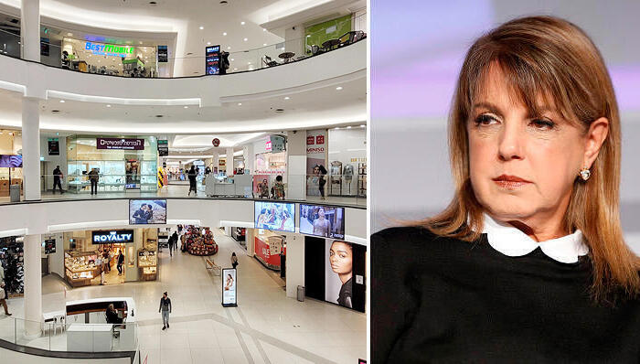 יו"ר מליסרון ליאורה עופר לצד רנד קניון חיפה