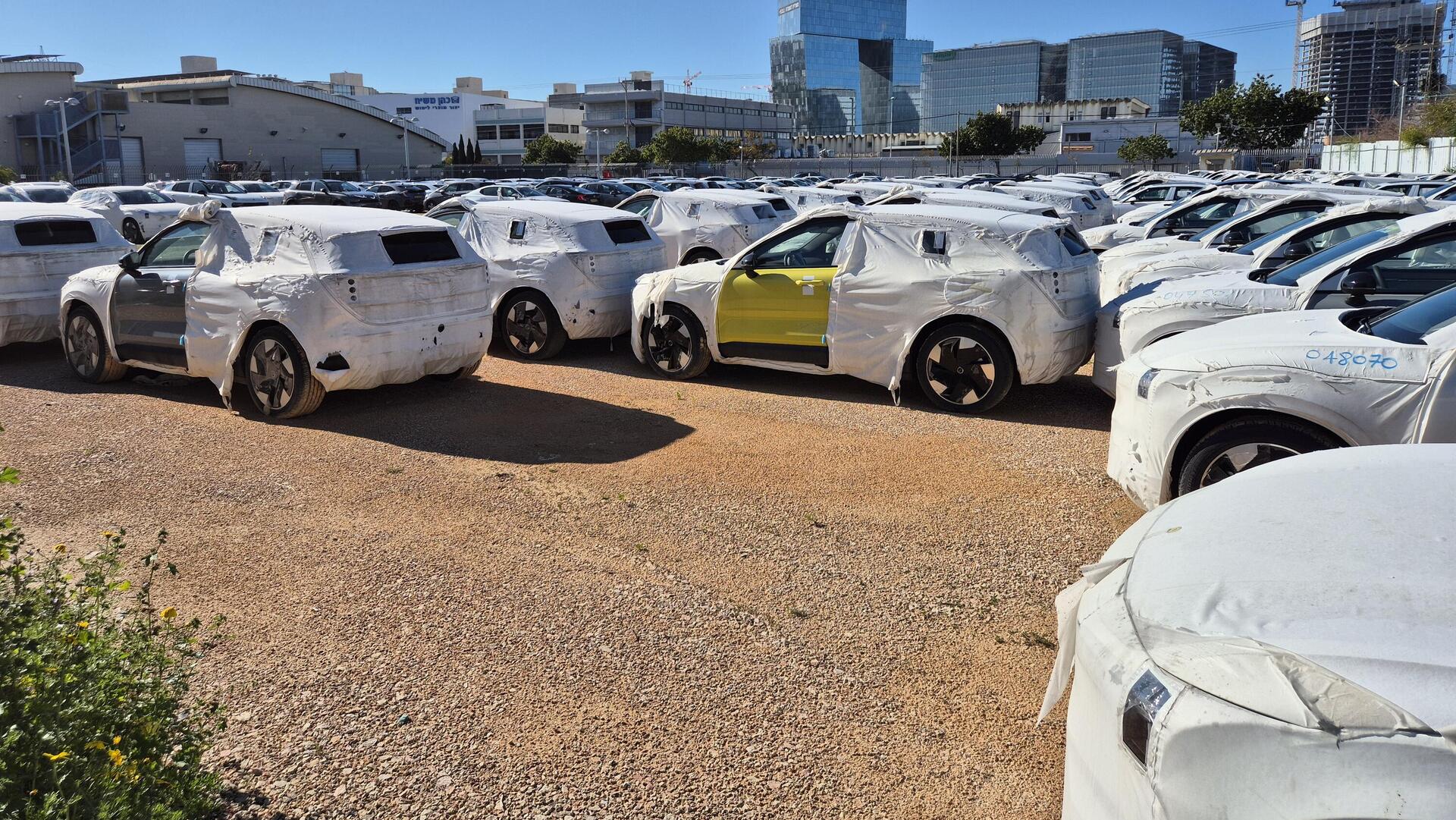מכוניות לינק אנד קו 02 במגרש של היבואן מכוניות חשמליות