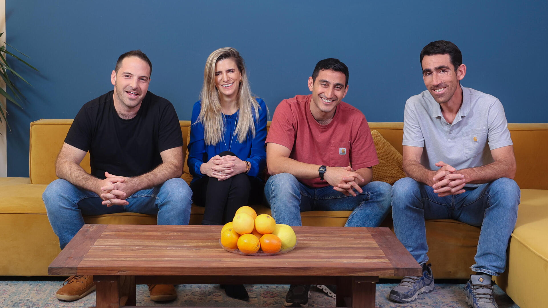 מייסדי קלע מימין עמר בר אילן אלון דרור חמוטל מרידור ג'ייסון מני