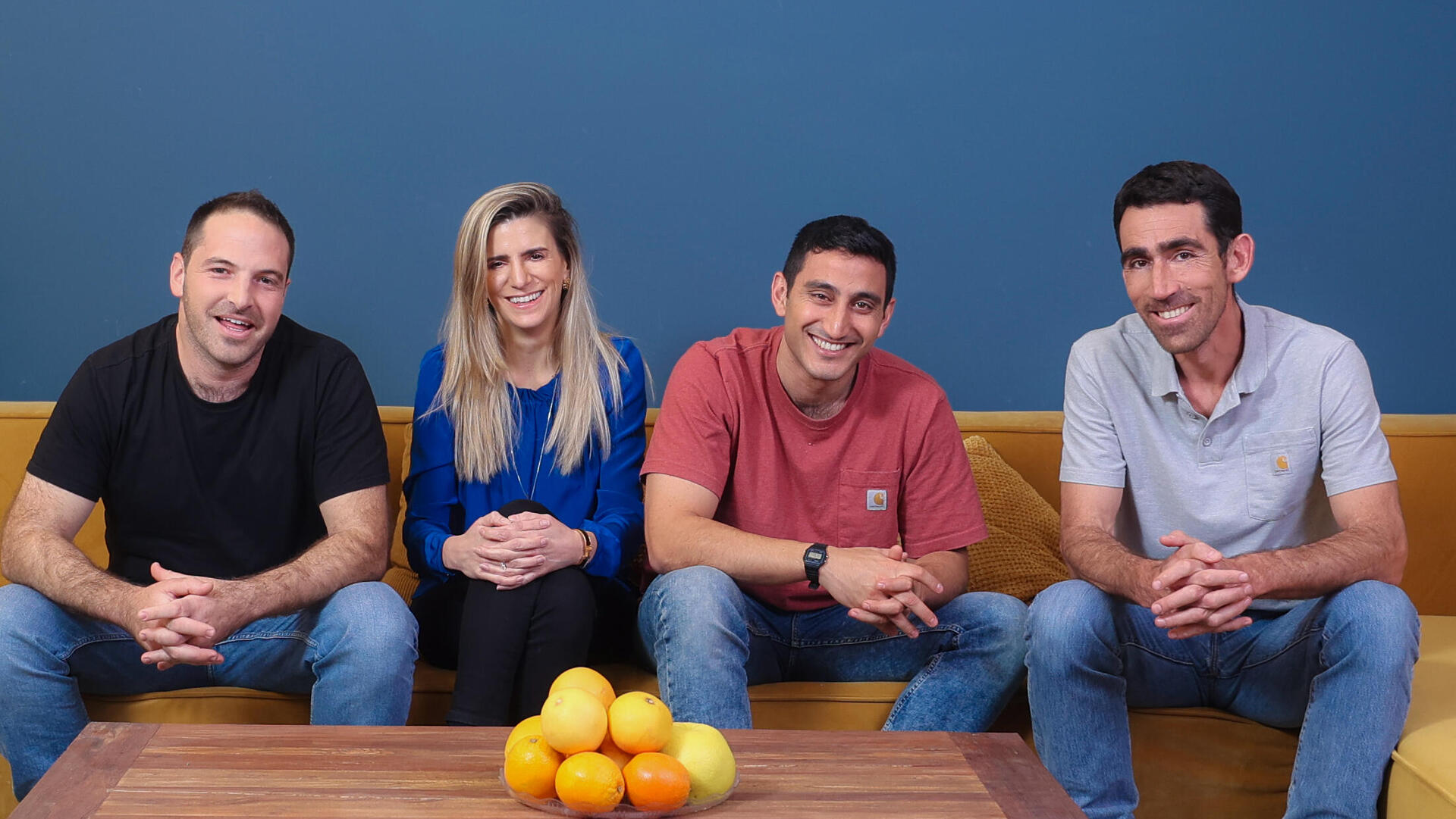 מייסדי קלע מימין עמר בר אילן אלון דרור חמוטל מרידור ג'ייסון מני