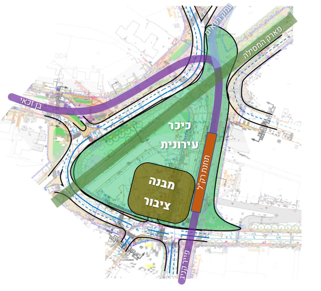 התוכנית לכיכר בצומת אורנים