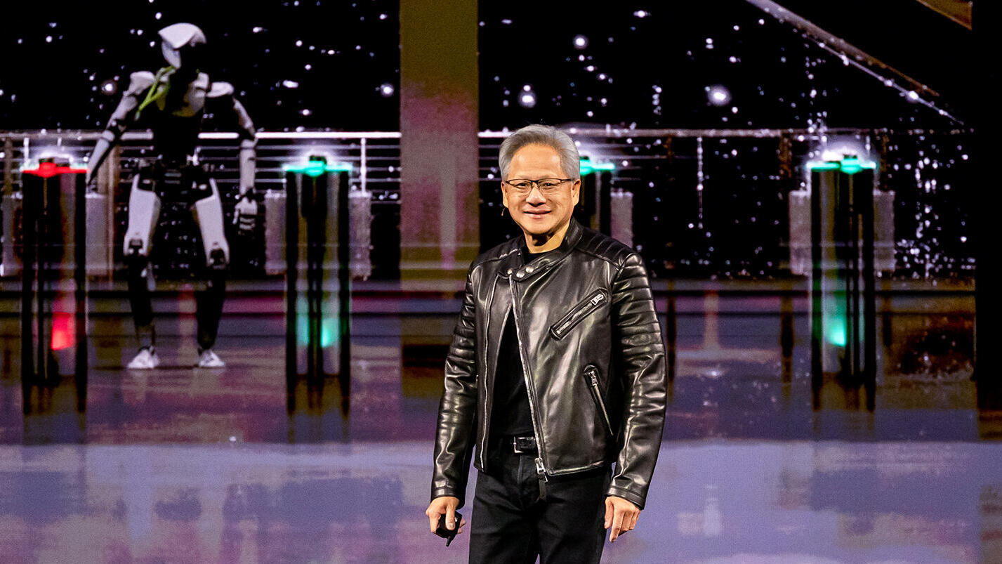 מנכ"ל אנבידיה ג'נסן הואנג בוועידה השנתית של החברה