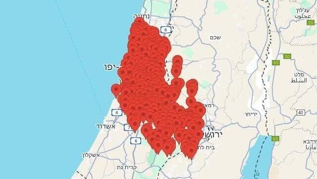 אזעקות אזעקה ב מרכז הארץ
