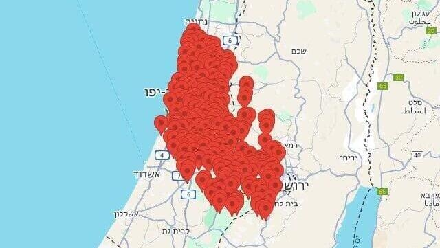 אזעקות בעשרות יישובים במרכז, בשפלה ובאזור י-ם: יורט טיל ששוגר מתימן