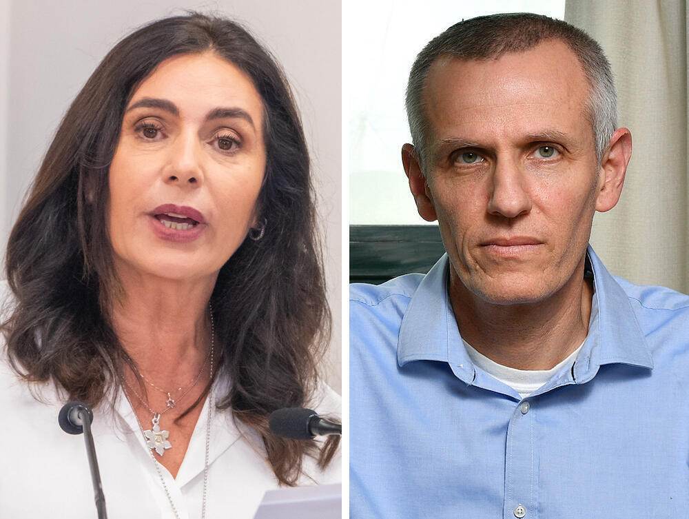 מימין מנהל רמ"י ינקי קוינט ושרת התחבורה מירי רגב