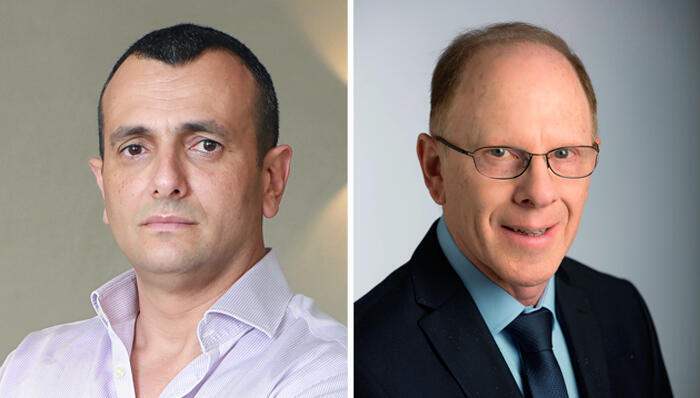סגן היו"ר החדש, שאול קוברינסקי (מימין) ומנכ"ל שטראוס שי באב"ד. הדירקטוריון משנה את פניו (צילומים: רמי זרניגר דנה קופל) מימין שאול קוברינסקי ו שי באבד