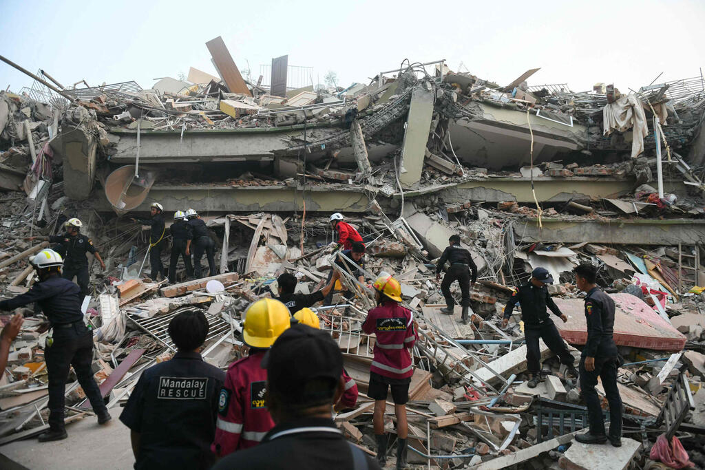 רעידת אדמה רעש אדמה הרס 2 ב מיאנמר 29.3.25