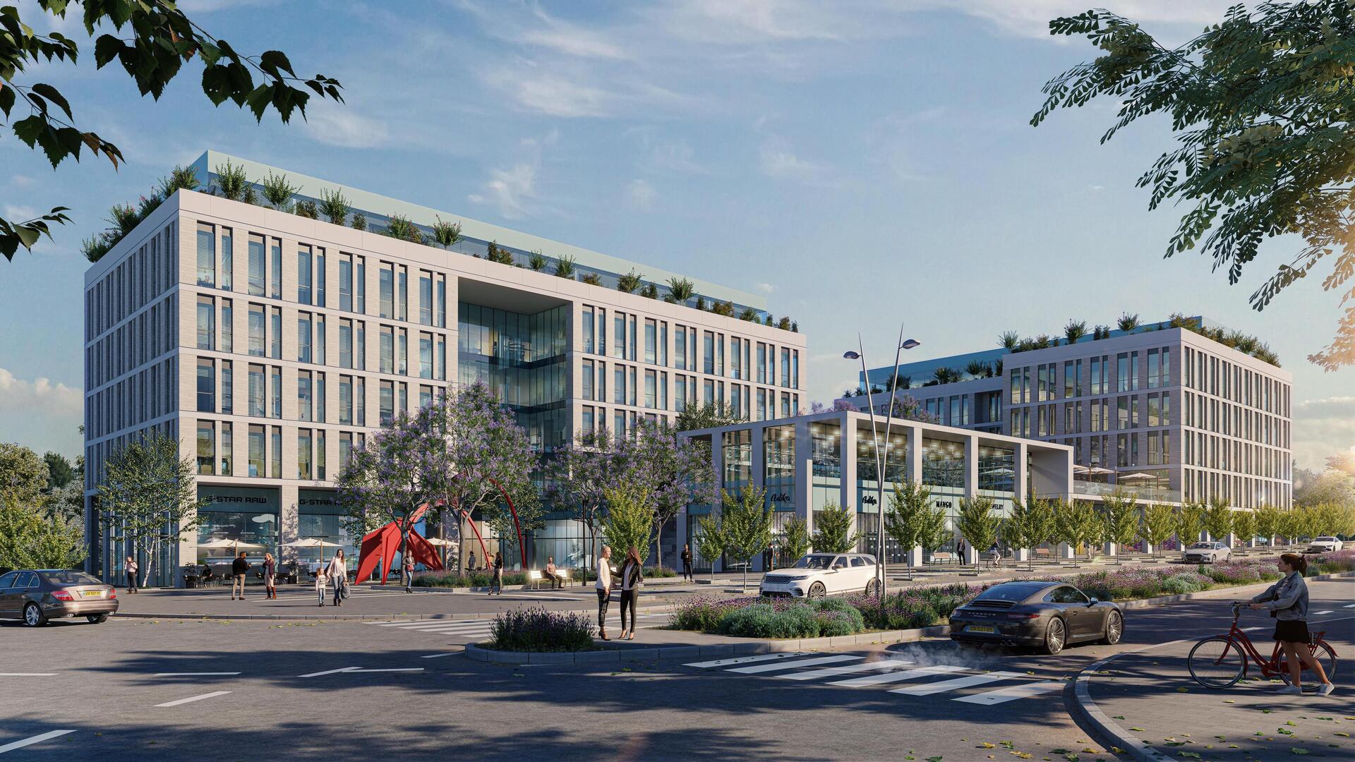 "מתחם שממלא ואקום". הדמיית מתחם אילה C בשכונת פסגות אפק בראש העין