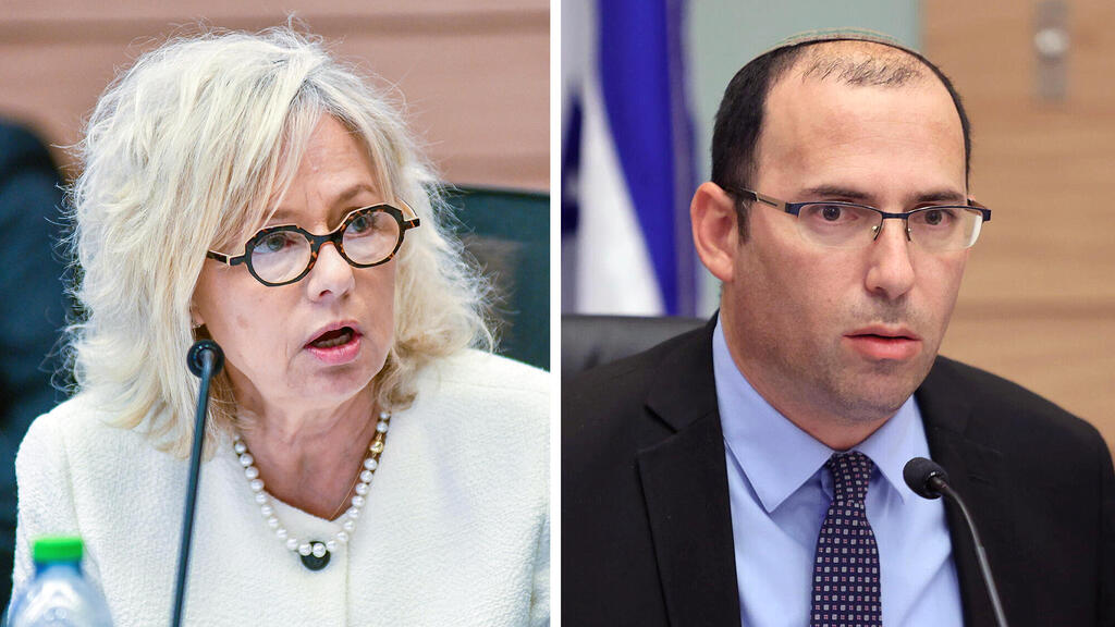 מימין יו"ר ועדת חוקה שמחה רוטמן והיועמשית גלי בהרב מיארה