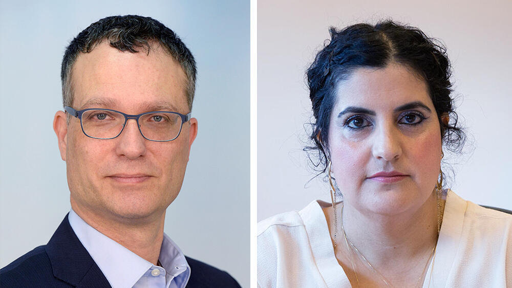 מימין יועמ"שית הכנסת עו"ד שגית אפיק ויועמ"ש משרד האוצר אסי מסינג