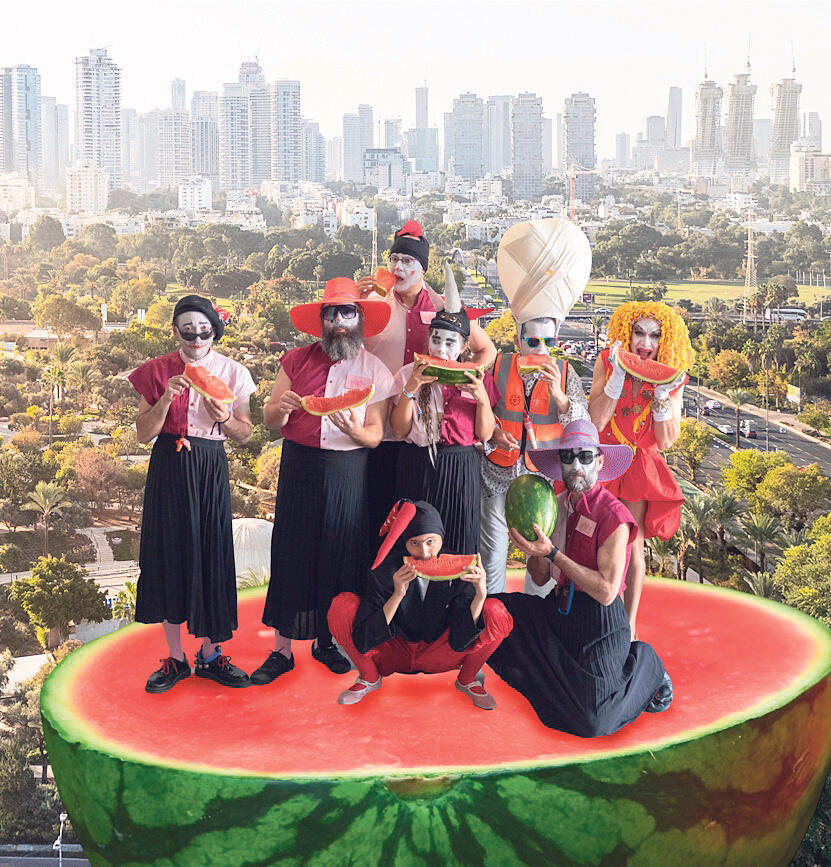 פנאי חגיגות האבטיח בבוסתן מוזיאון ארץ ישראל