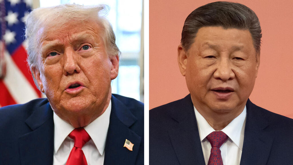 נשיא ארה"ב דונלד טראמפ ו נשיא סין שי ג'ינגפינג