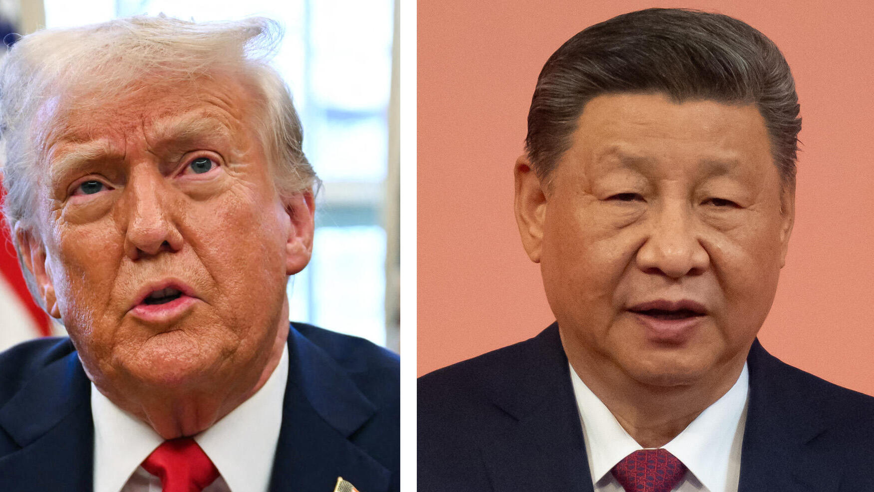 נשיא ארה"ב דונלד טראמפ ו נשיא סין שי ג'ינגפינג