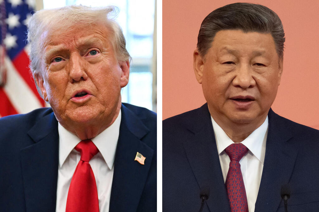 נשיא ארה"ב דונלד טראמפ ו נשיא סין שי ג'ינגפינג