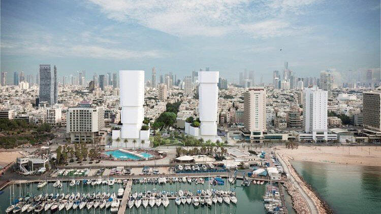 הדמיית כיכר אתרים תל אביב