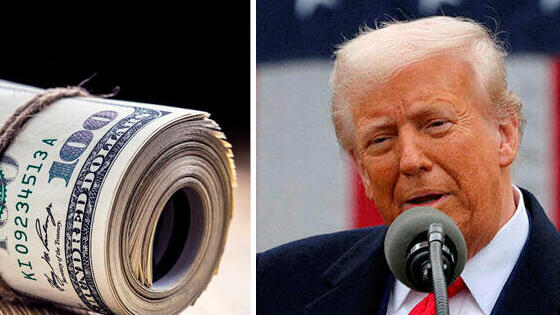 דולר דולרים מט"ח מלחמת סחר מכסים נשיא ארה"ב דונלד טראמפ 